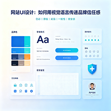 白山建站-网站UI设计：如何用视觉语言传递品牌信任感